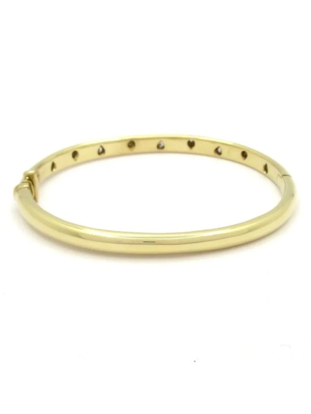 Tiffany & Co Bangle Dots 18k Yellow Gold Diamond 0.03 Carat Bracelet